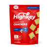 HighKey Almond Flour Sea Salt Crackers, Gluten Free and Grain Free, Low Carb High Protein Keto Snack, Zero Sugar, 2 oz Bags (Pac