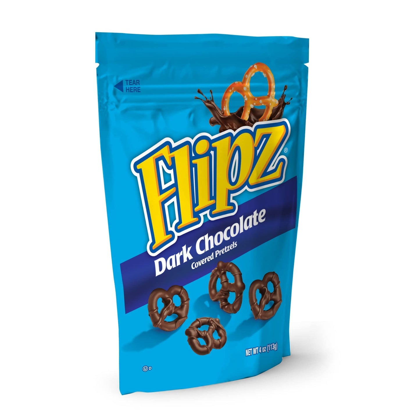 Flipz Dark Chocolate Covered Pretzels (4 Ounce, Pack Of 6), Perfect Sweet, Salty, & Crunchy Snack For Adults And Kids