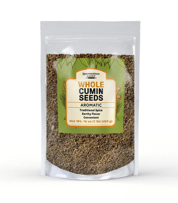 Unpretentious Whole Cumin Seeds, 1 lb, Aromatic, Earthy Flavor, Traditional Spice