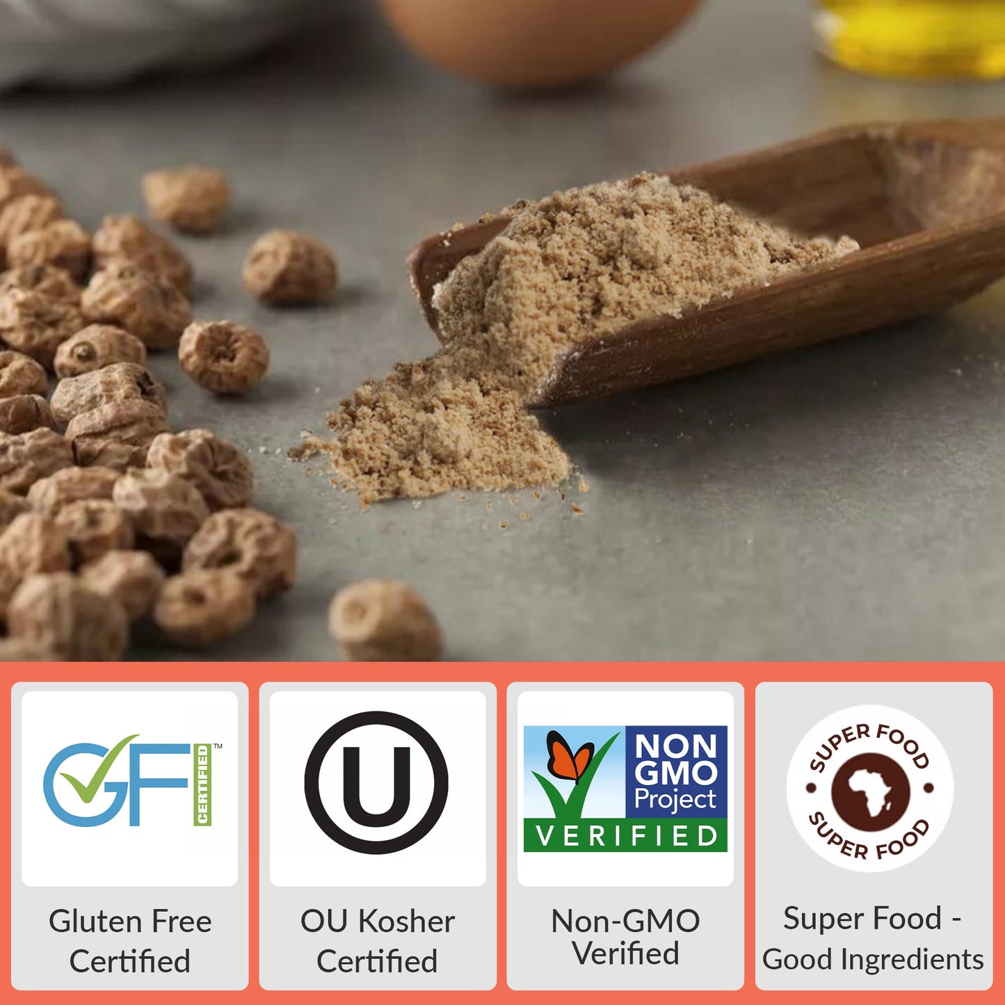 Tiger Nut Flour, 1Lb, Ideal For Paleo And Keto Diets Great Flour Alternative!