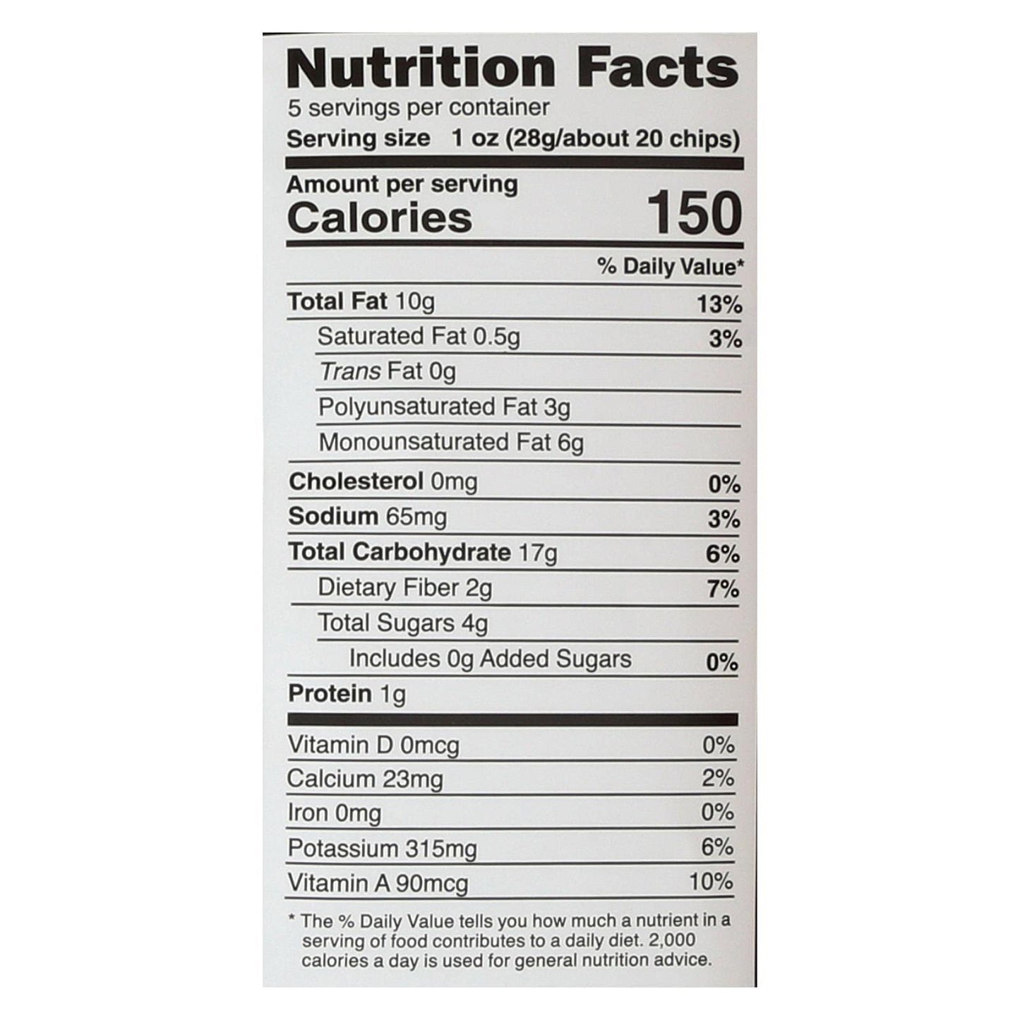 Sea Salt Sweet Potato Chips 5 Ounces (Case Of 12)