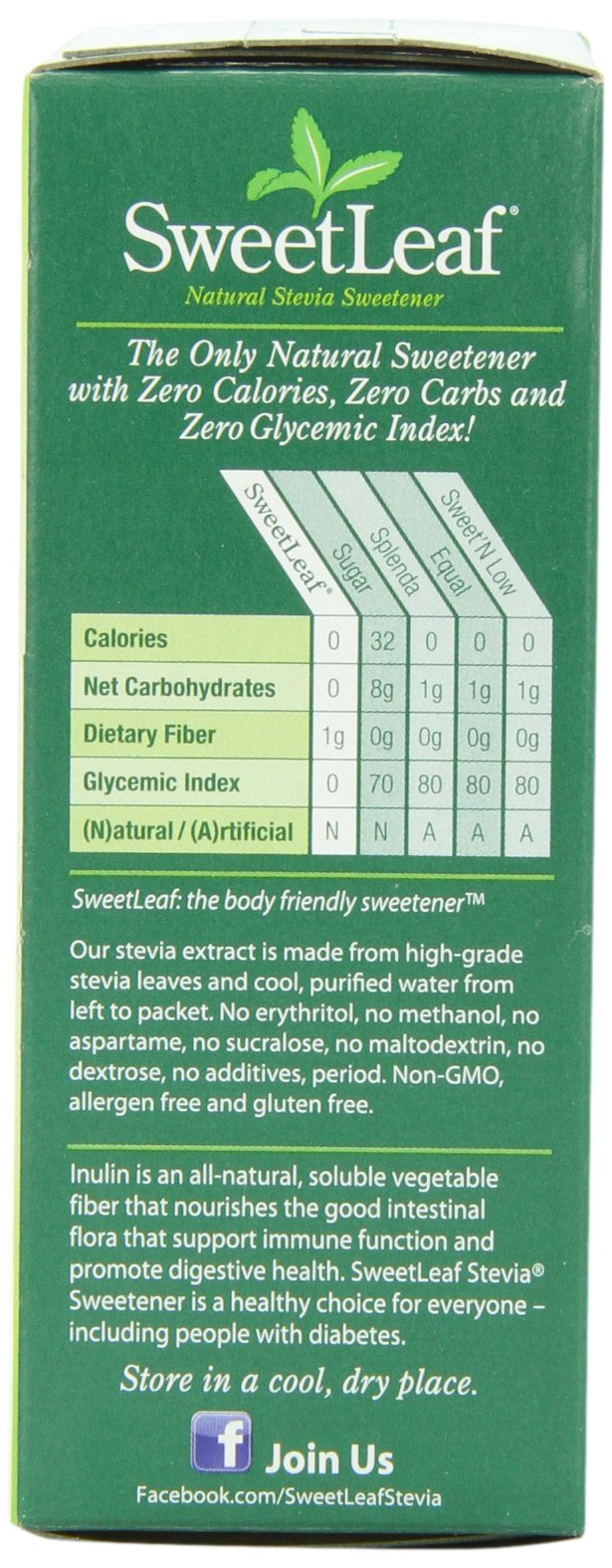 Sweetleaf Stevia Sweetener Stivia Pkt 1Grm
