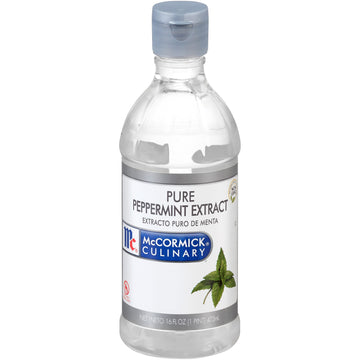 Mccormick Culinary Pure Peppermint Extract,16 Fl Oz (Pack Of 6)-Six 16 Fluid Ounce Bottles,Made From Real Peppermint Leaves To Add Flavor To Milkshakes,Coffees,Cocktails And More