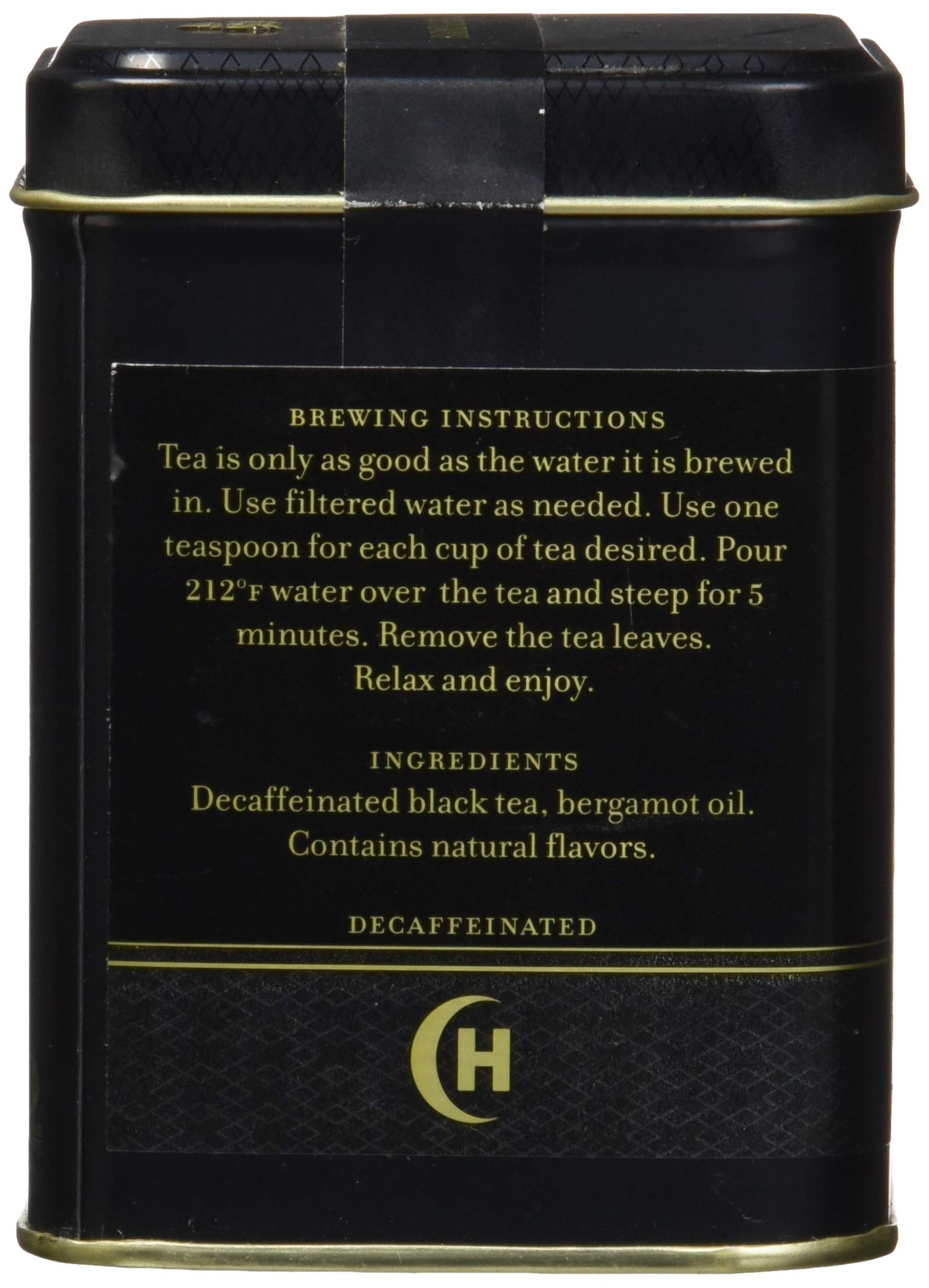Decaffeinated Earl Grey, Loose Tea In 4 Ounce Tin