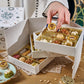 Laylas DELICACIES Mediterranean   Gift Box - 46 Bite-Size Halal, Vegetarian, Gluten Free Pastries - Eid Gift Box