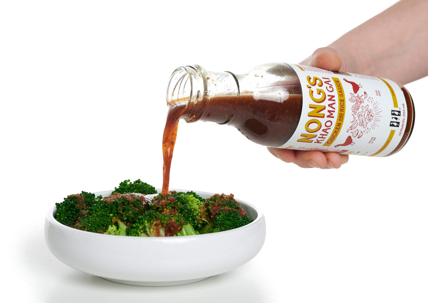 Nongs Khao Man Gai Sauce, Ginger Garlic Chili Sauce, Chicken And Rice, Portland Oregon - 12Oz