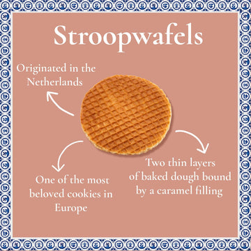 Le Chic Patissier 30 Caramel & Vanilla Stroopwafels Soft Toasted Pack Of 3 (11.11Oz Each) Original Dutch Caramel Waffle Recipe N