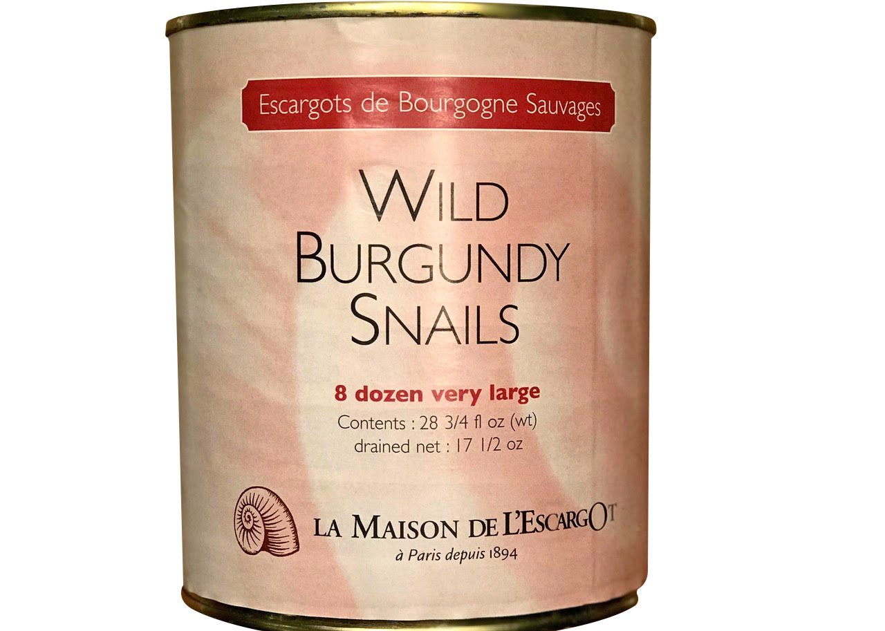 Escargots de Bourgogne Sauvages Premium Wild Burgundy Snails – 8 Dozen Very Large – 1.7 Pound Pack
