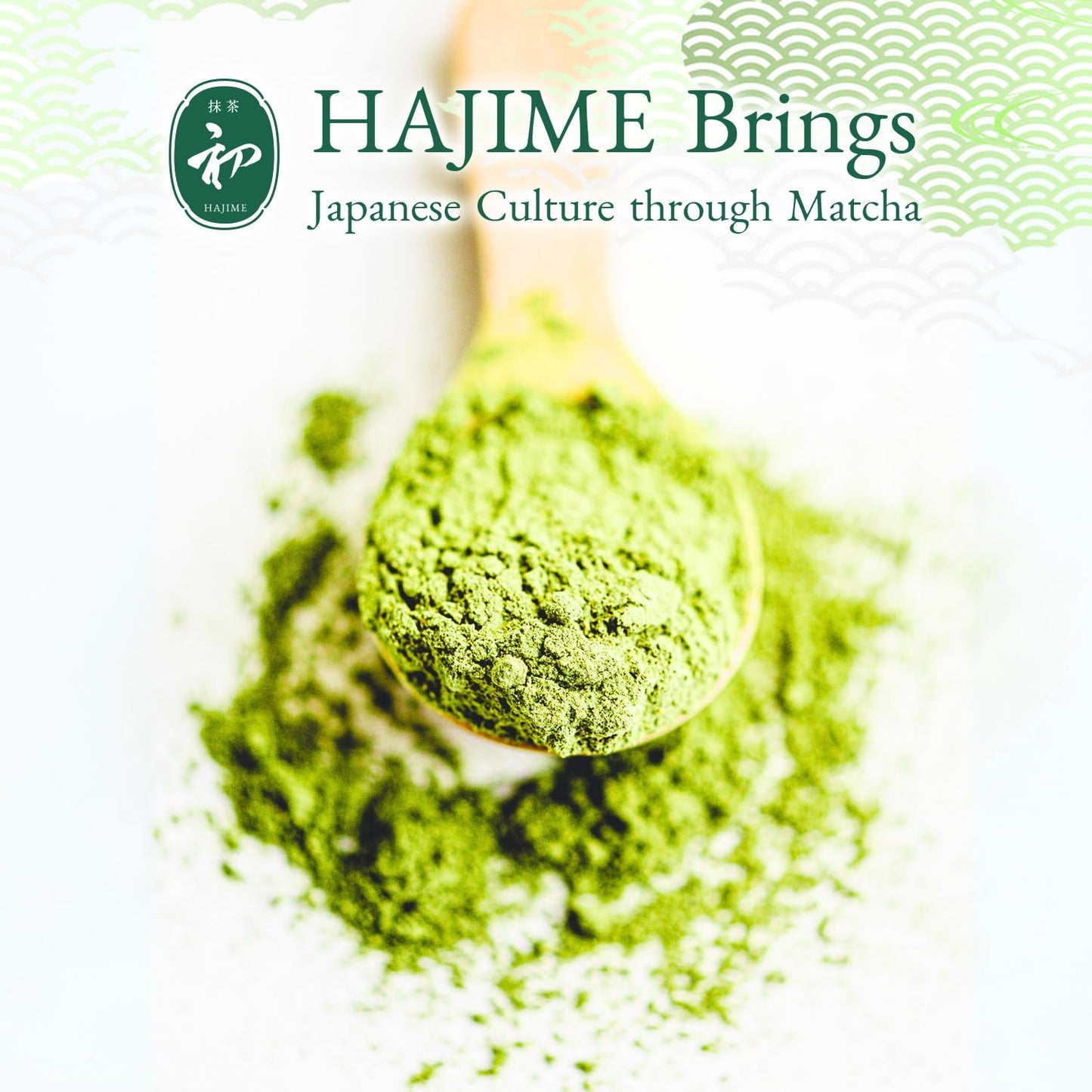 BJDesign Matcha Latte Powder HAJIME    Sweetened Matcha Green Tea Powder - Authentic Japanese Origin - Non MSG, Non GMO, Vegan,