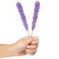 Candy Envy - Iridescent Lavender Rock Candy Sugar Sticks - Tutti Frutti Flavored - 12 Indiv. Wrapped