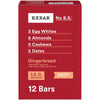 RXBAR Protein Bars, Gingerbread Flavor, 1.83 oz (Pack of 12), Model RXF013