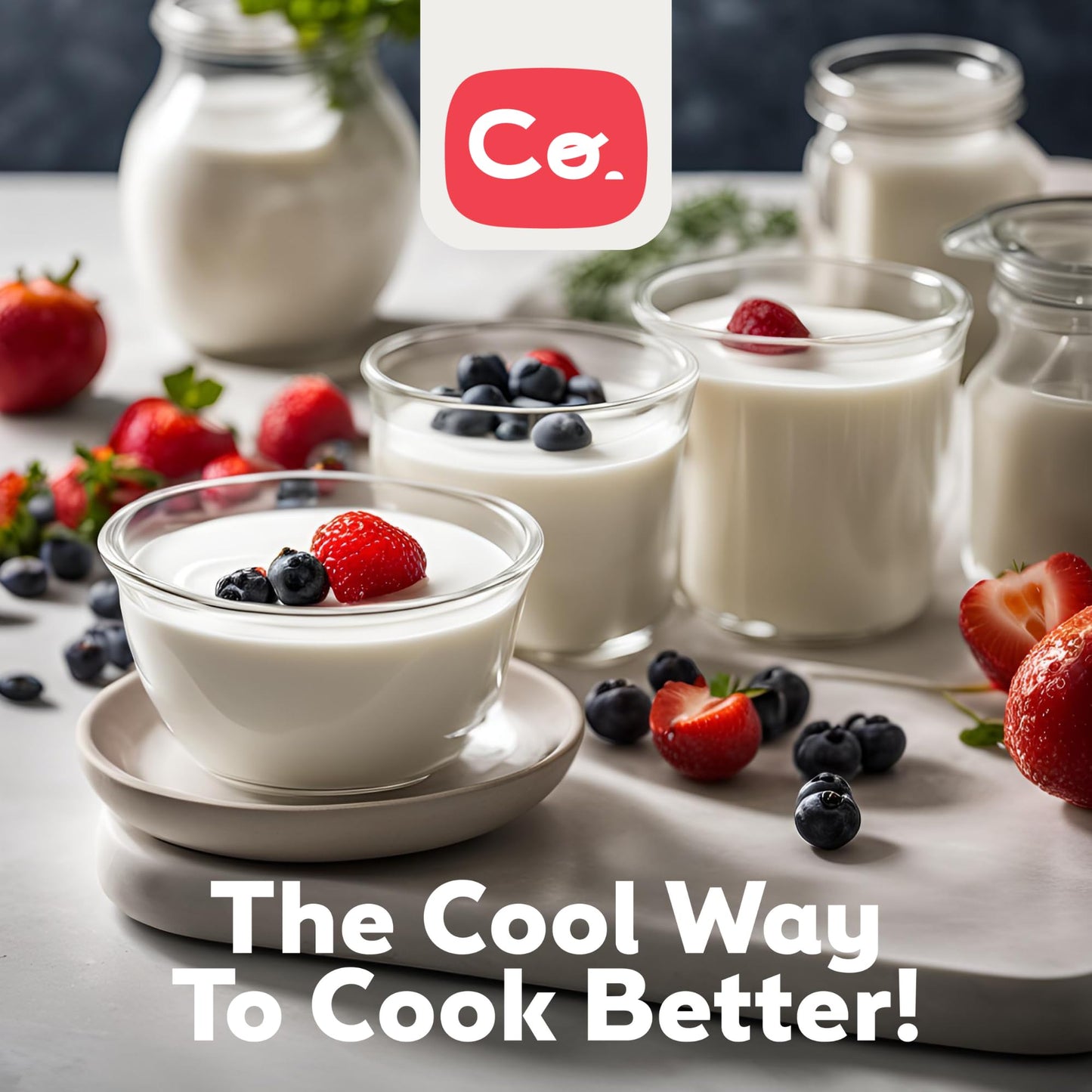 Coolinario Yogurt Starter Culture, 10-Pack 1.5g Sachets, Non-GMO, Gluten Free, Halal & Kosher for Creamy Homemade Yogurt