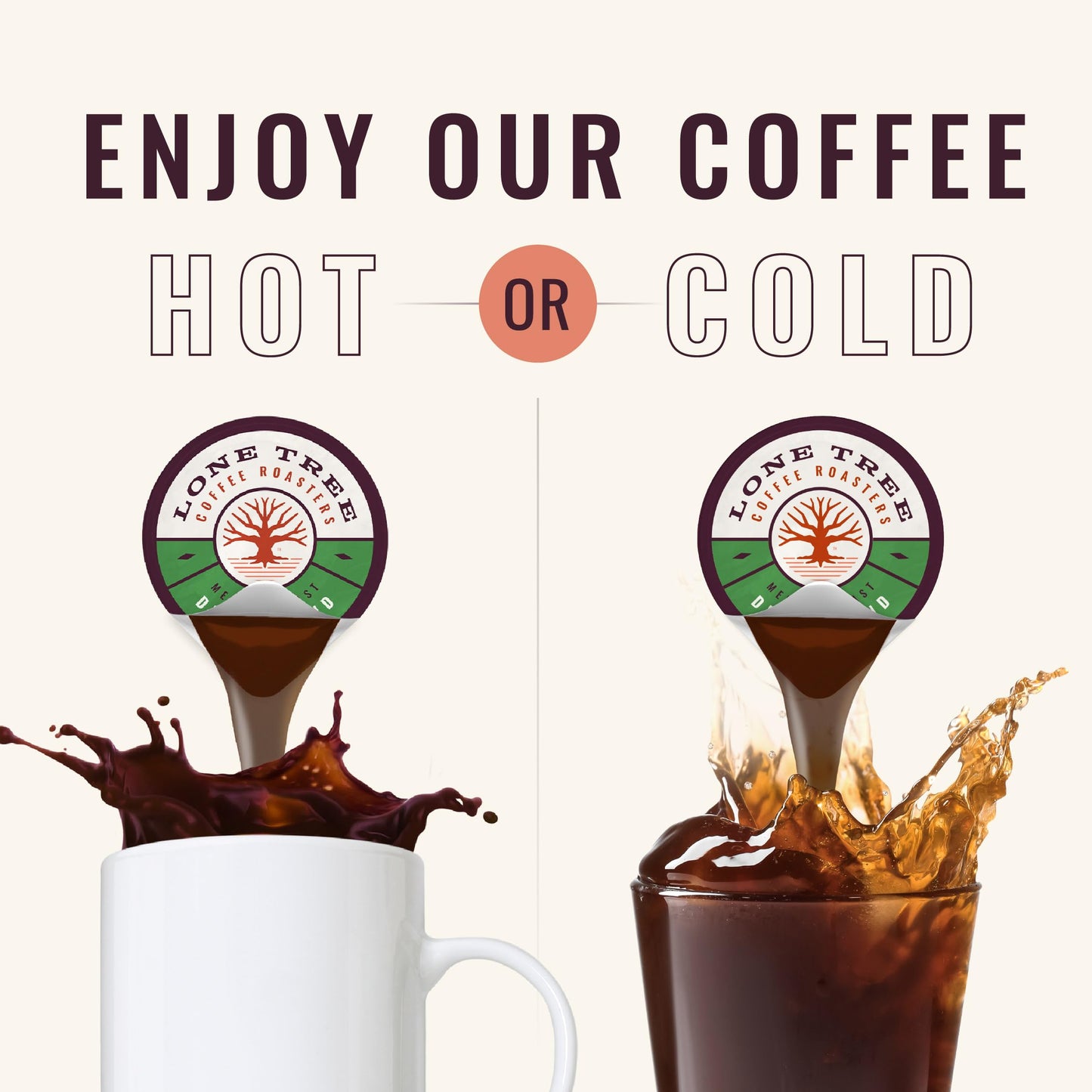 Lone Tree Coffee Concentrate Single Serve Liquid Pods By Java House, Peel And Pour (Pack Of 12, Decaf)