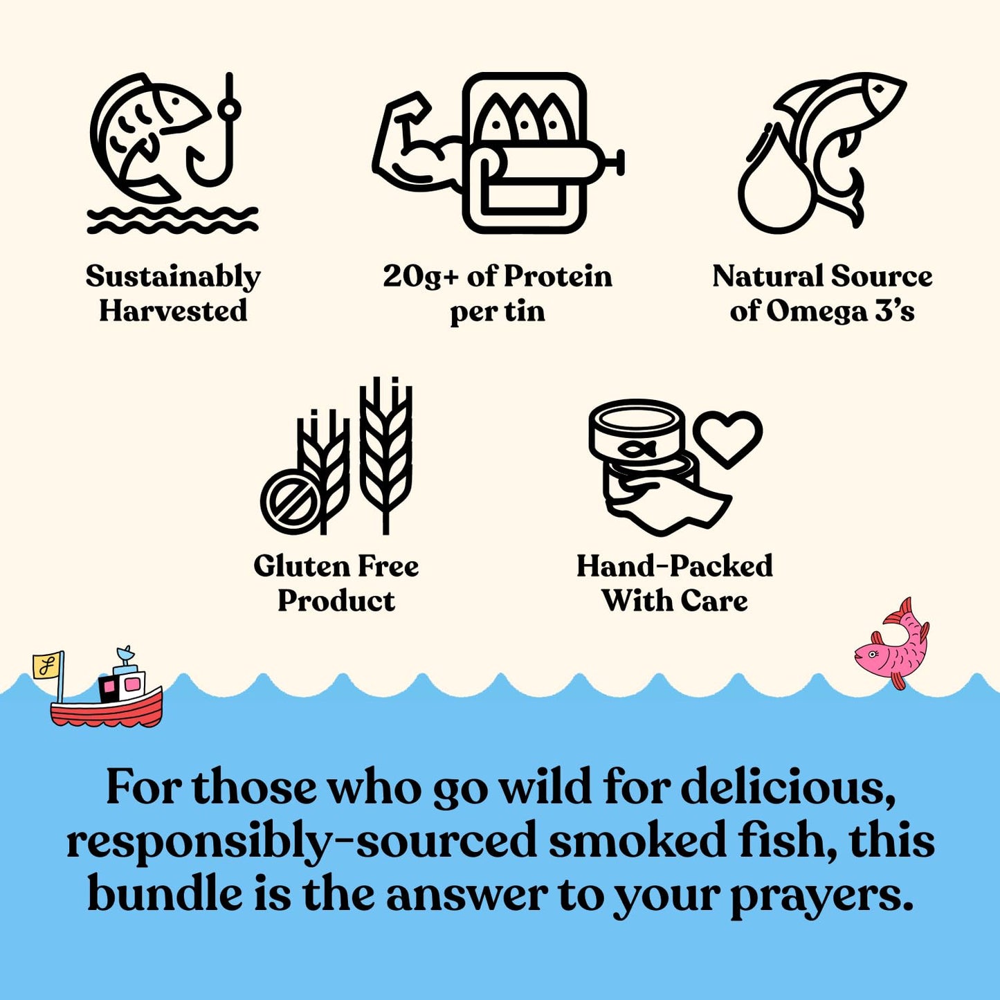 Fishwife Holiday Gift Tin Collection 9-Pack (Variety Of Tinned Seafood Including Smoked Salmon, Rainbow Trout, Sardines, Mussels, Tuna & More!) | Gluten Free, High Protein, Omega-3S