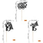 Rssta i Cupcake Toppers, 24 Pack, Glitter, Black, 15th Birthday Decorations