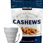 Kirkland Butter Toffee Flavored Cashews, 24 Oz. Item 1510336 Bundle with MORALZA Silicone Collapsible Cup 200ml - 2 Items