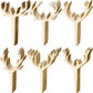 30 Pieces Antler Cupcake Toppers Wooden Reindeer Cake Topper Christmas Deer Cake Picks For Baby Shower Wedding Hunting Rustic Bi
