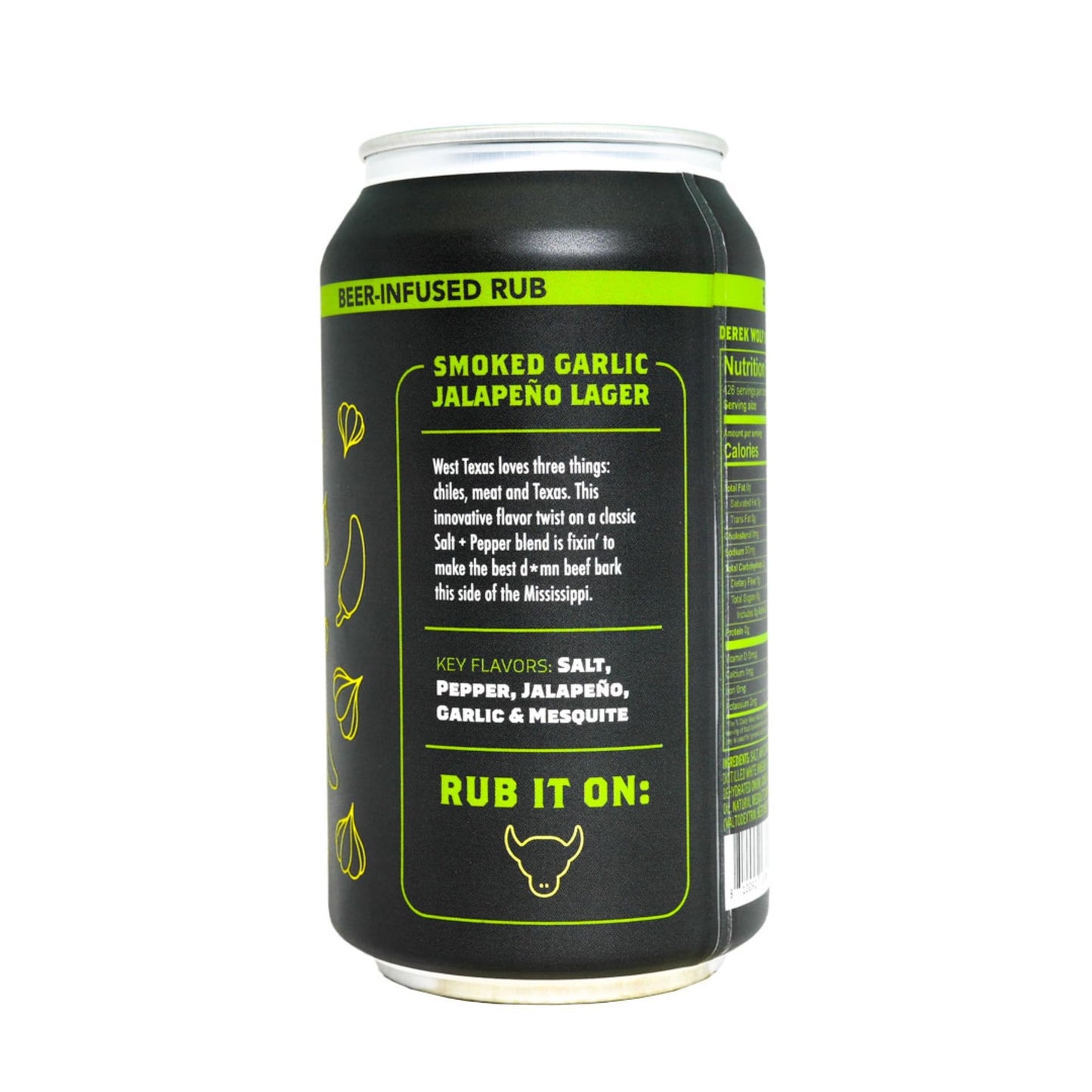 Spiceology Smoked Garlic Jalapeno Lager Barbecue Rub - 7.5 oz Can