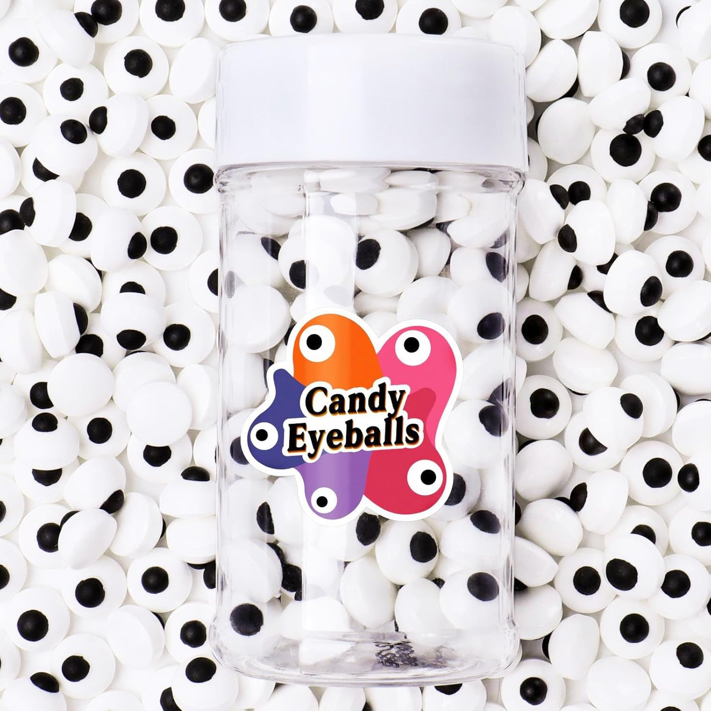 Edible Candy Eyes for Decorating  1cm Candy Eyeballs Halloween Sprinkles for Cake Cupcakes Cookies Baking 3.5oz