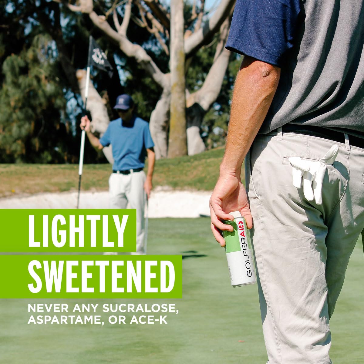 LIFEAID GOLFERAID Performance Blend - 12 Fl Oz (Pack of 12), Vegan, No Caffeine, Electrolytes, Green
