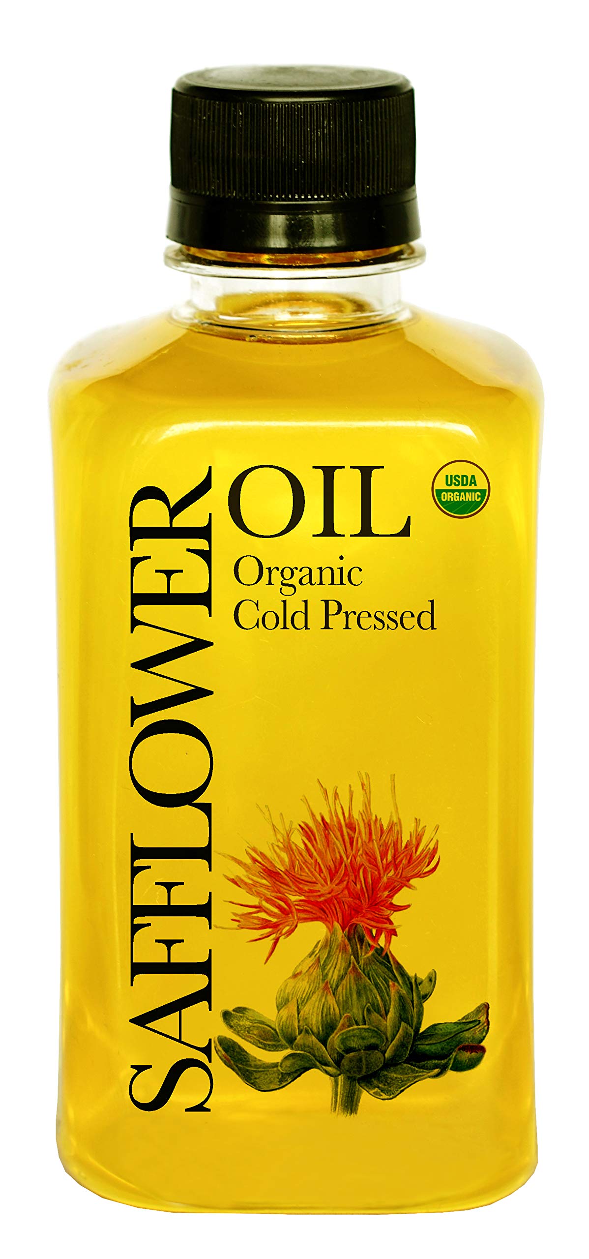 Daana Safflower Oil: Certified USDA Organic, Extra Virgin, Cold Pressed, High Oleic (12 oz)