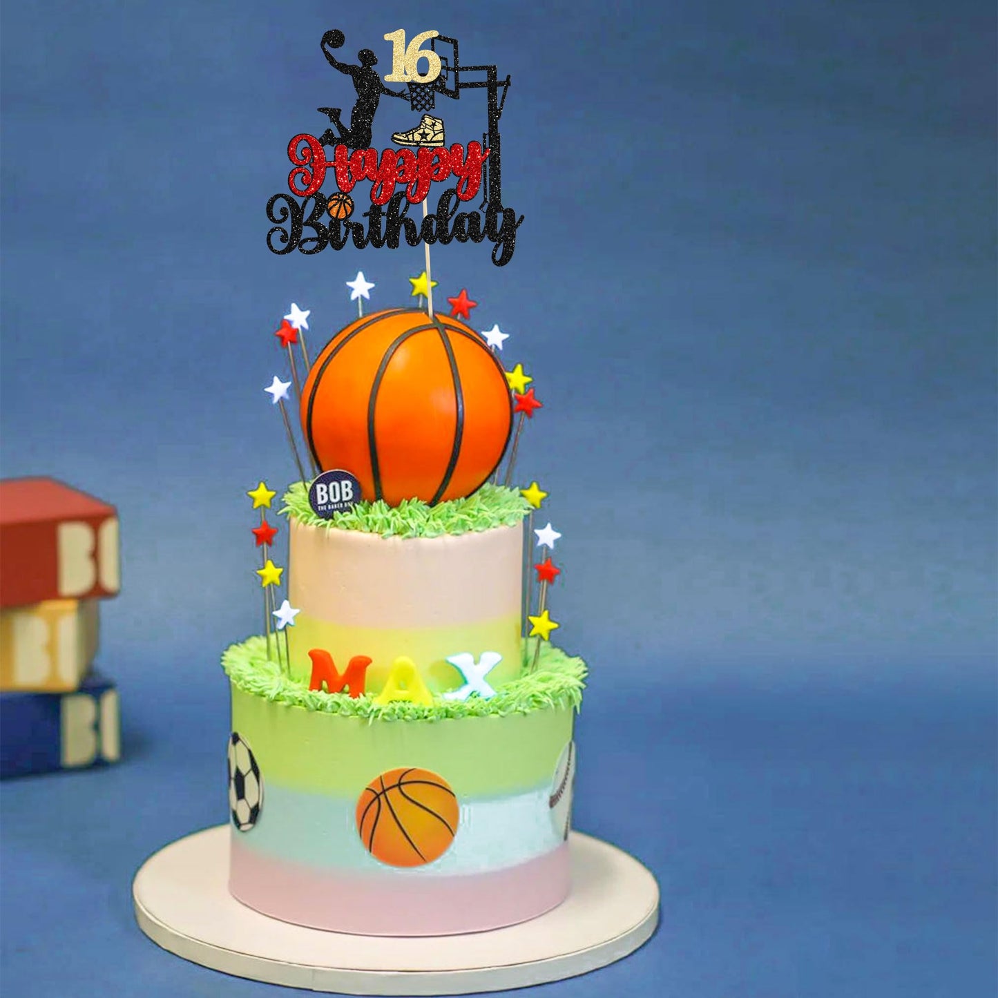 1Pc Cheers To 16 Years Birthday Cake Topper Glitter Hello 16 Sweet 16 Cake Pick Sixteen Years Old Birthday Cake Decoration For 1