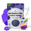 Butterfly Pea Flower Powder 4oz | Natural Blue Food Coloring for Drinks, Baking, Smoothies | Vegan, Non-GMO, Gluten-Free, No Add