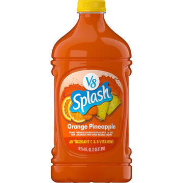 V8 Splash Orange Pineapple Juice Beverage, 64 FL OZ Bottle, Pack of 1