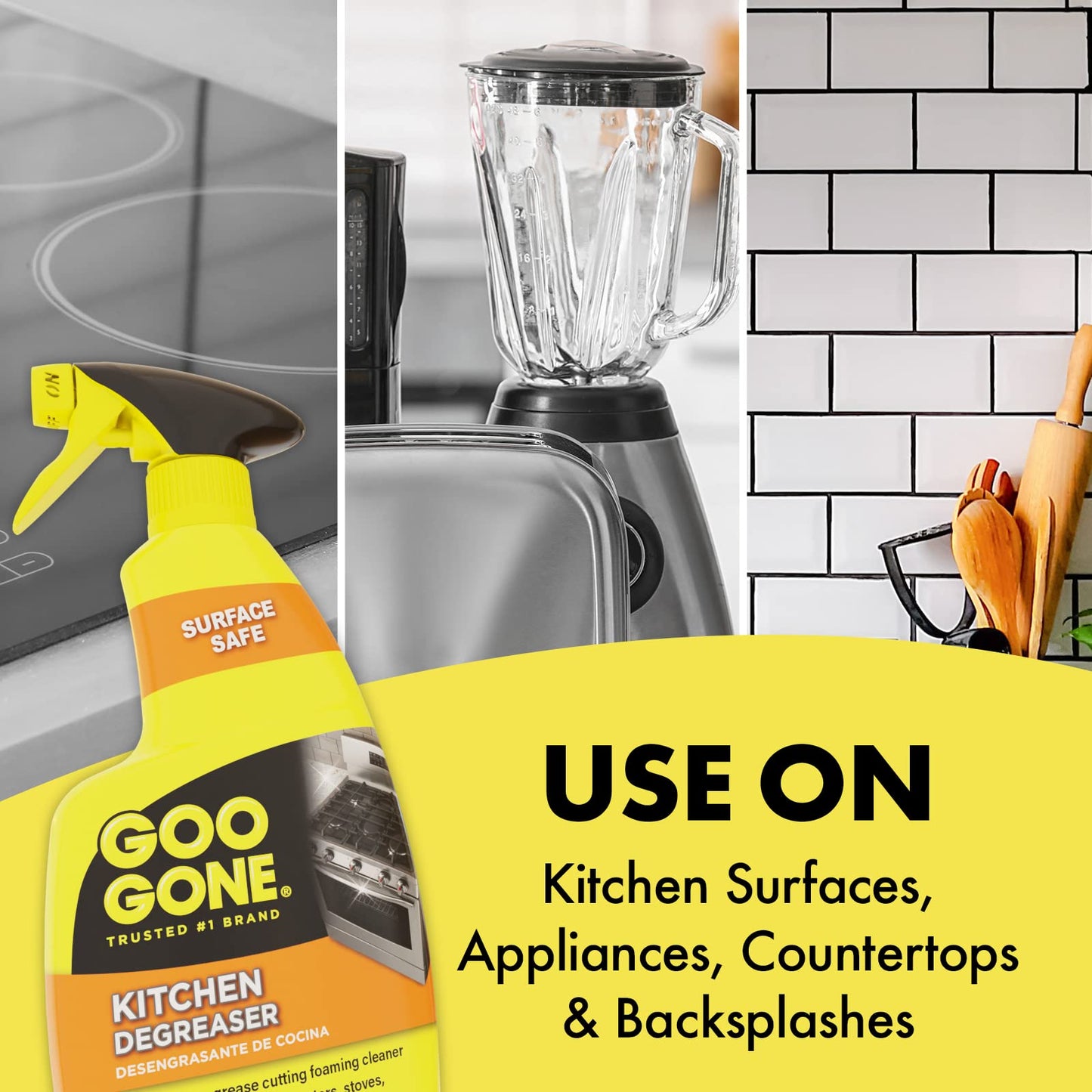Goo Gone Degreaser - 14 Fl Oz - Effectively Removes Kitchen Grease, Grime & Baked-on Food