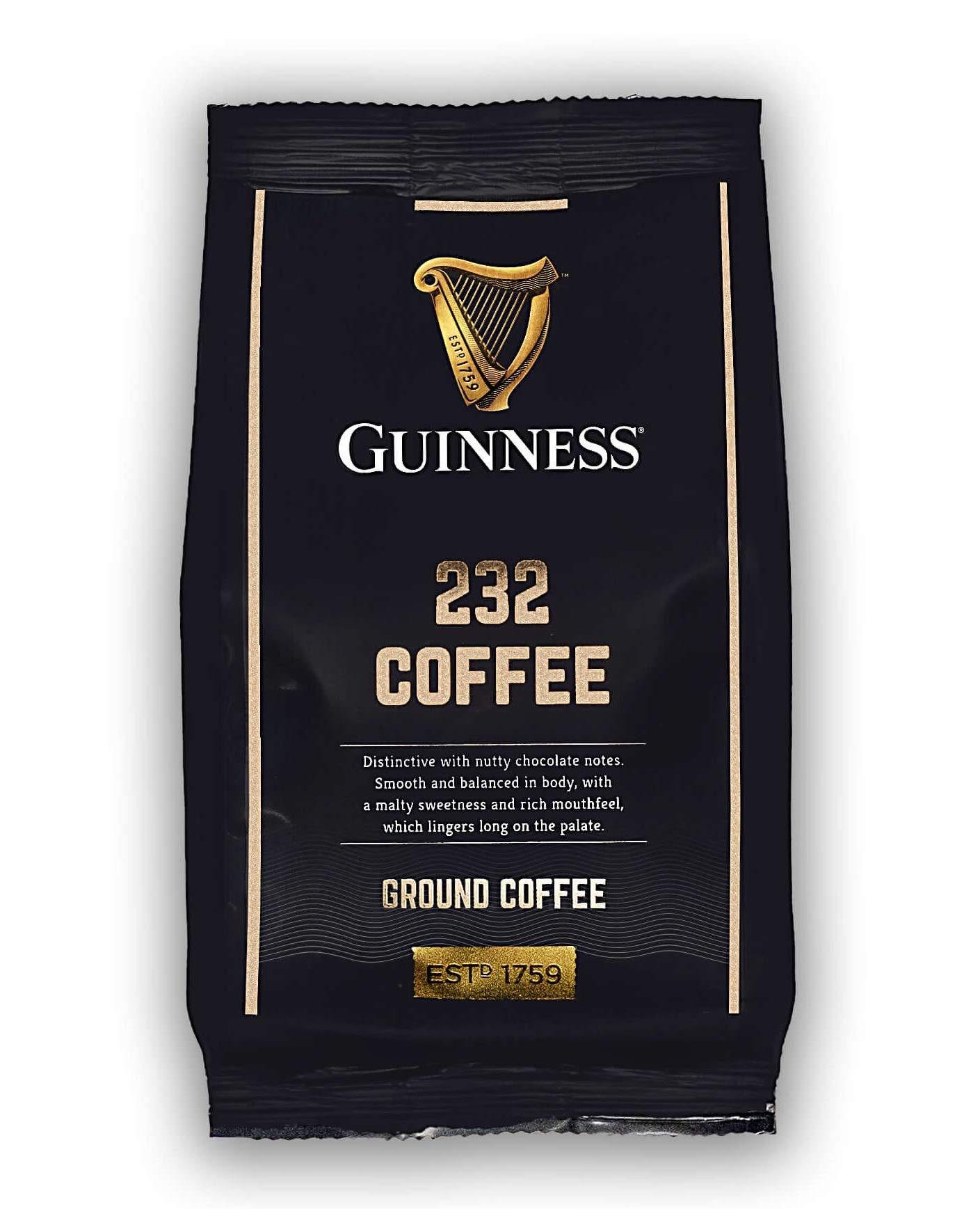 Limited Availability, Limited Edition Guinness Coffee 232 Brew By Tiki Tonga Coffee Roasters. Roasted In The United Kingdom (Ground/Filter) 8 Ounces (227Grams)