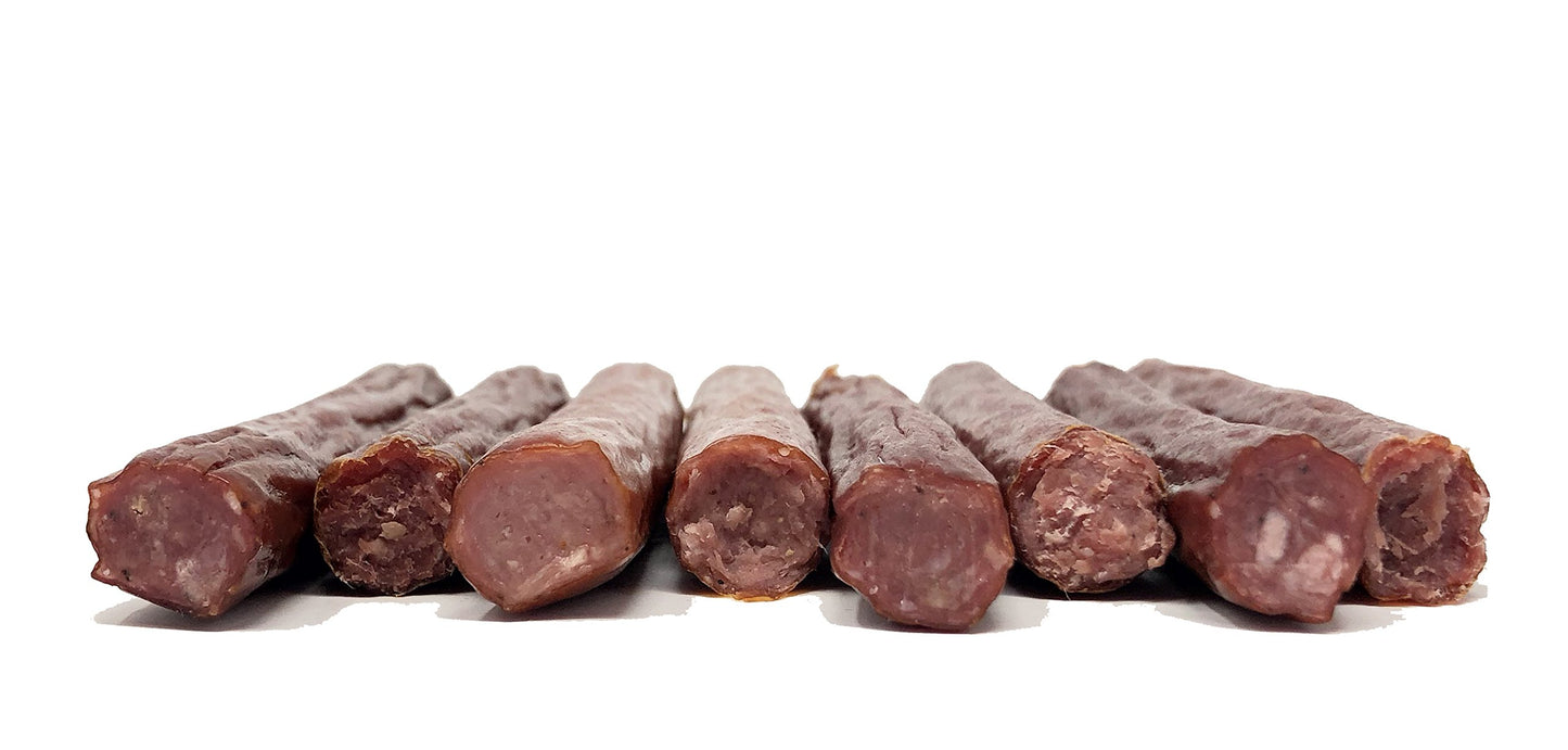 Pearson Ranch Since 1959 Assorted Game Meat Sticks Variety Pack Of 24 (1Oz Sticks) Elk, Buffalo, Venison, Wild Boar - Low-Carb,