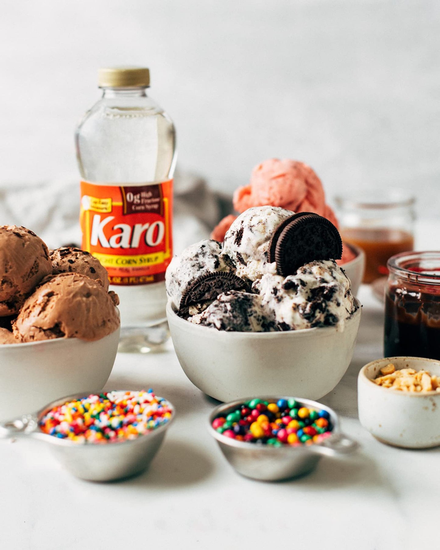 KARO Light Corn Syrup with Real Vanilla - 1 Gallon Bottle, Includes Measuring Spoon, 128 Fl Oz