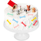 Chunful 18-Piece Dog Cake Topper Set - Puppy Figurines, Dog Bone & Kennel Decorations, Plastic, Cute Style