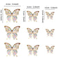 Ercadio 30 Pack 3D Butterfly Cake Toppers - Gold, Mix Sizes, Waterproof, Arts, Cupcake Picks For Baby Shower, Birthday, Wedding,