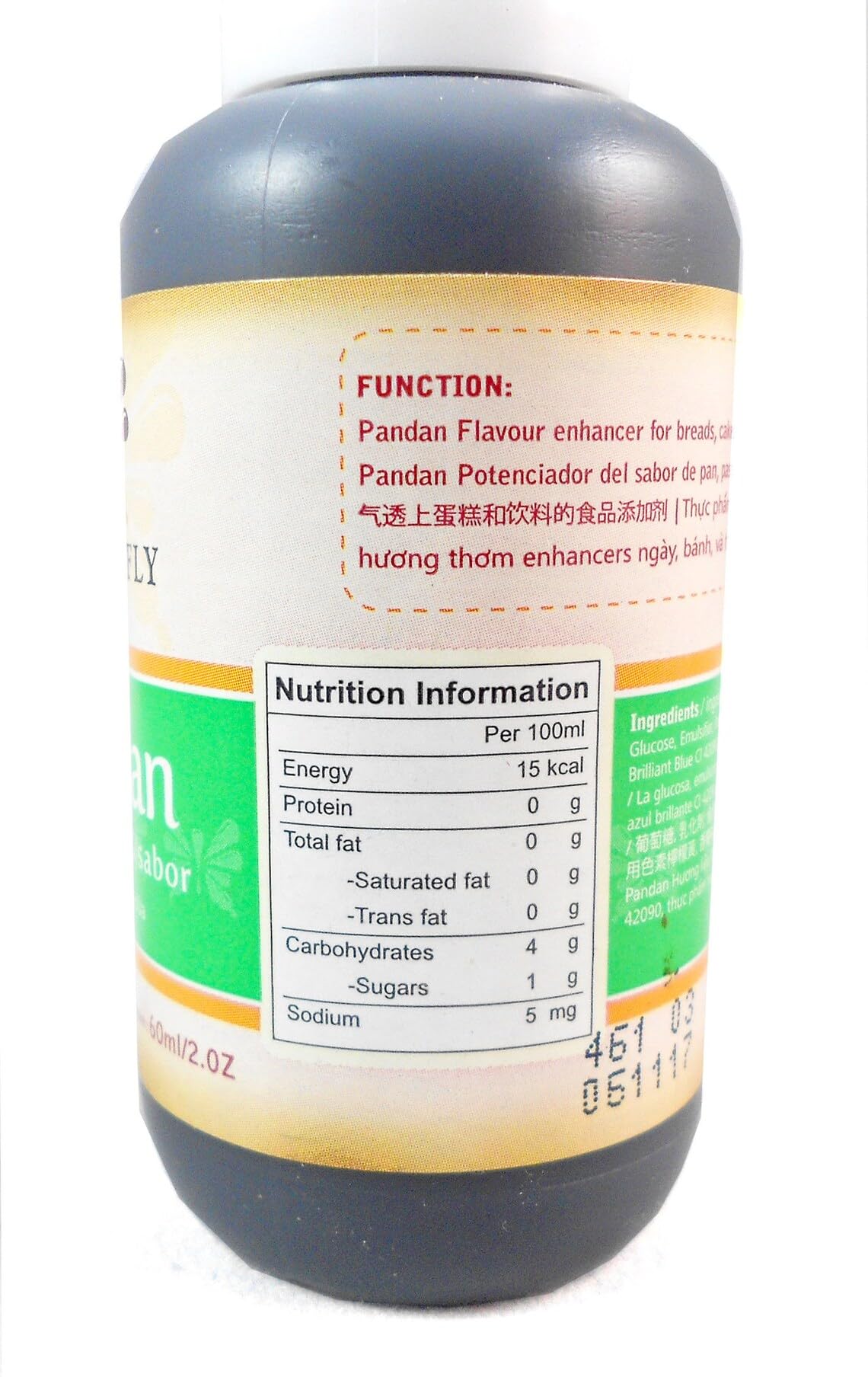 Butterfly Flavoring Extract Paste Pandan 2Oz 60Ml