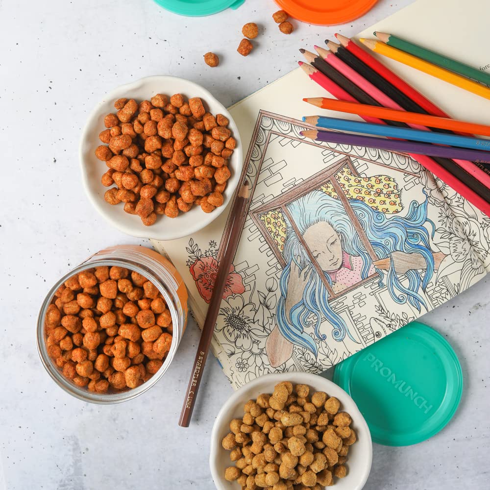 Promunch Roasted Soya Snack | Vegan | High-Protein | Healthy | Gluten-Free | Pack Of 3, Flavour: Noodle Masala, Tangy Pudina & P
