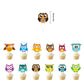 KHAIVI Owl Cupcake Toppers, Safari Jungle Animal Cake Decorations, 24pcs, Brown