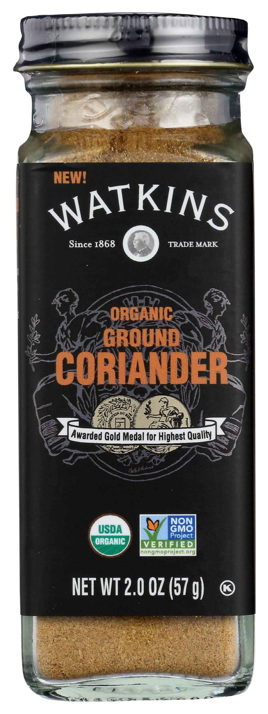 Watkins Organic Ground Coriander, Usda Certified Organic, Non-Gmo, 2 Ounce (Pack Of 3)