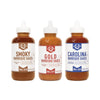 Lillies Q - Smoky (15.3oz)  Gold (14.8oz) & Carolina BBQ (15.5oz) Sauce Combo  Gluten-Free  Non-GMO  No Preservatives  Gourmet Mustard  Sweet & Vinegar Based BBQ (3-pack)
