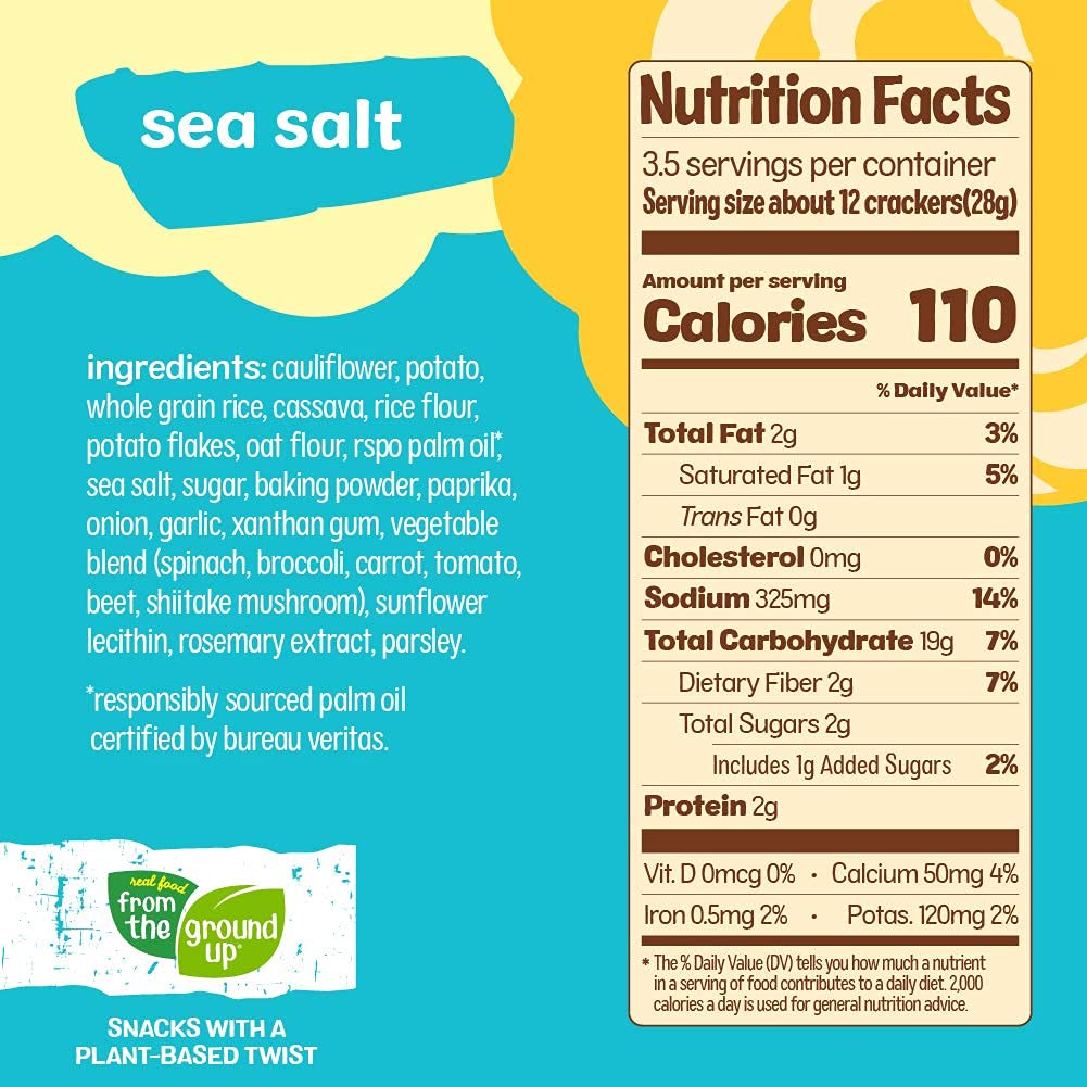 From The Ground Up Sea Salt Cauliflower Snacking  Ers, 3.5 Oz