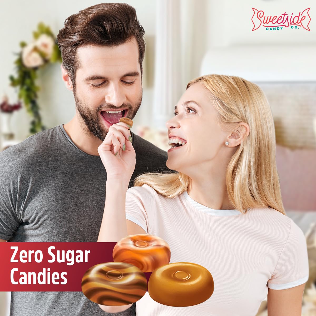 WerthersOriginal Caramel Hard Candy Assorted Flavors, 2 Pack of Individually Wrapped Sugar Free WerthersHard Candy, 7.7oz Each