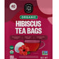 FGO Organic Hibiscus Herbal Tea  40 Count  Eco-Conscious Tea Bags  Caffeine Free (Pack of 1)