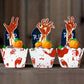 72Pcs Halloween Cupcake Toppers Supplies 36 Pcs Zombie Hand Tombstone Cupcake Toppers And 36 Pcs Horror Red Handprint Cupcake Wr