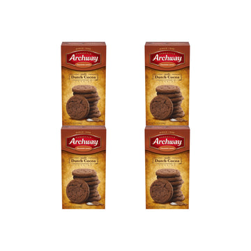 Archway Cookies, Soft Dutch Cocoa Cookies, 8.75 Oz (Pack of 4)