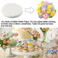 Morofme 60Pcs Edible Flower Cake Decorations Wafer Paper Flowers Hawaiian Flower Leaves Cake Decor Daisy Cupcake Topper Mixed Si