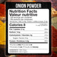 Fresh Finest Onion Powder - Premium Ground Onions - 16oz (454g) - Packed in Durable Container