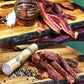 Jurassic Jerkey Carnivore Candy Bacon Jerky Sampler - Old Fashioned Maple & Applewood Smoke - 2 oz bags (Pack of 2)