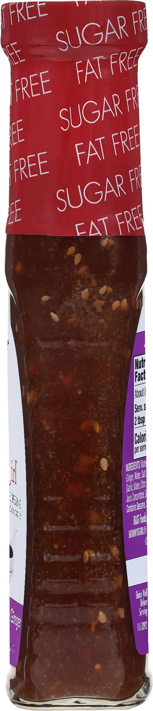 Skinnygirl Fat-Free, Sugar-Free Asian Sesame Ginger Salad Dressing, 8 fl oz (Pack of 2)