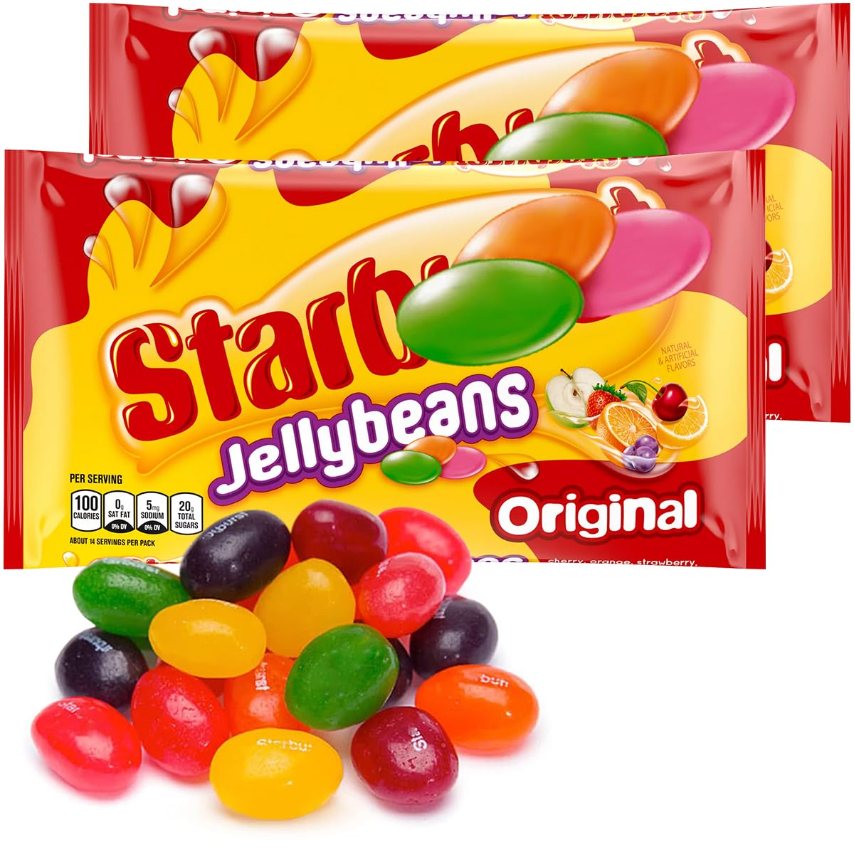 Jelly Beans Candies Smiling Sweets for Kids - Delicious Original Jellybeans Treat Great for Party Favors, Movie - All of the Fav
