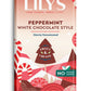 Lily's Peppermint White Chocolate Style Bar, Low-Carb & Keto-Friendly, 2.8 oz (Pack of 4), Gluten-Free, No Added Sugar